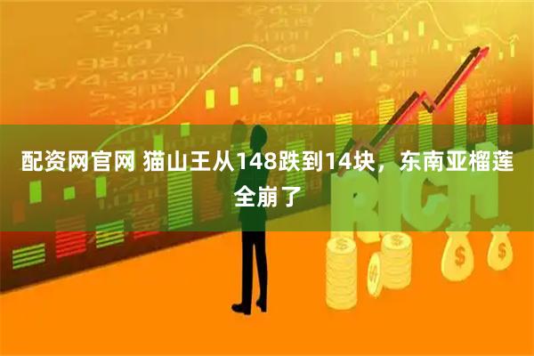 配资网官网 猫山王从148跌到14块，东南亚榴莲全崩了